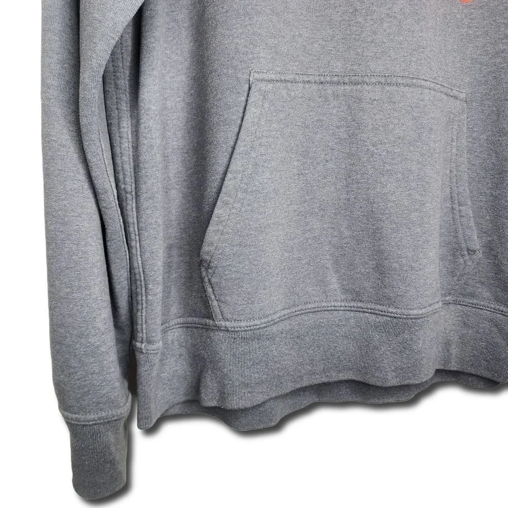 The‎ North Face Mens Gray Orange Graphic Hoodie Since 1968 Pullover Sweatshirt M